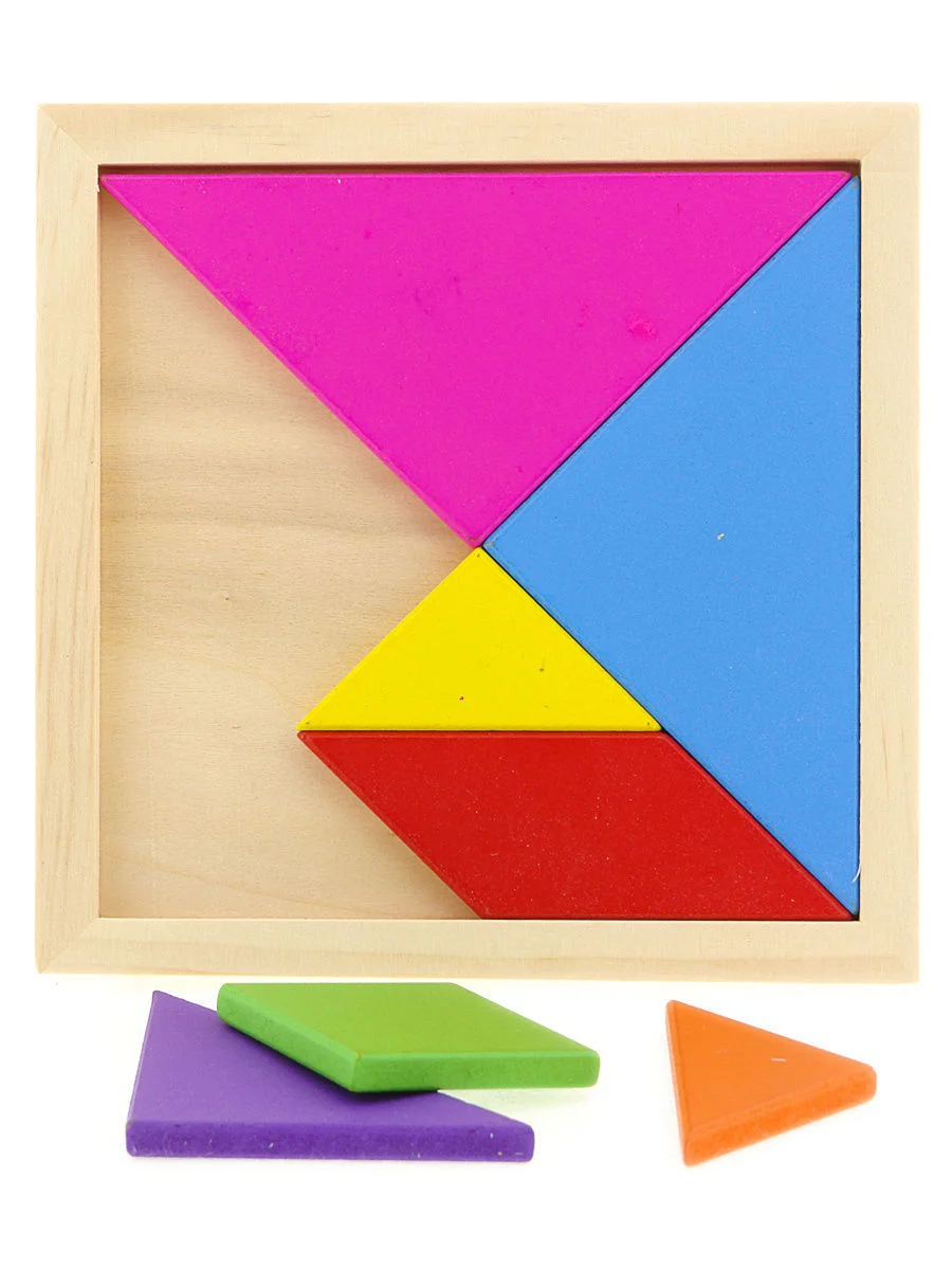 Science4you Puzzles Tangram En Bois Pour Enfants De 3 4 5 6 Ans – Tangram En Bois, Jeu De Figurines Vintage, Jeu D'esprit Pour Enfants, Jouet Éducatif Montessori Pour Garçons Et Filles