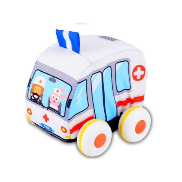 Ambulance en tissu pour bébé – Magasin de jouets et jeux éducatifs