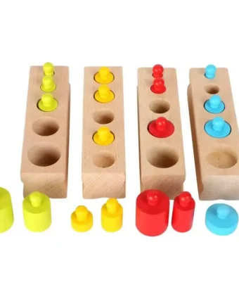 Blocs de cylindres Montessori pour l'éveil sensoriels
