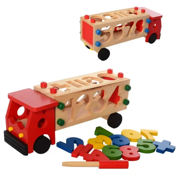 Camion de bricolage à visser & chiffres à encastrer – Image 2