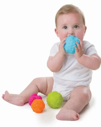 Balles sensorielles Montessori bébé - 6 mois +