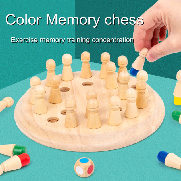 Jeux Enfant 3 Ans, Jeux de MéMoire en Bois, Memory Chess
