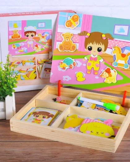 Jeu magnétique Habiller bébé