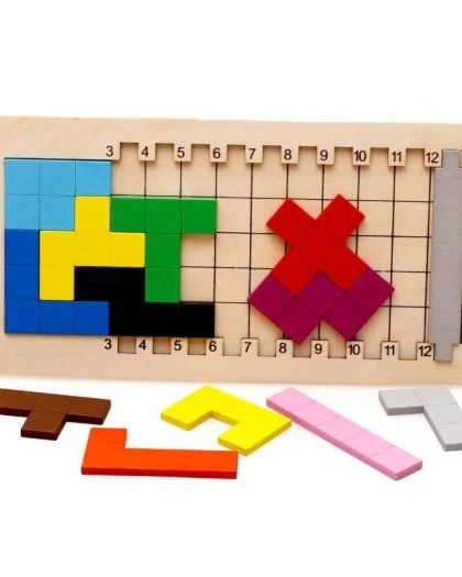 Katamino en bois - Jeu de réflexion et de société