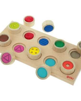 Mémo tactile Montessori - Plateau sensoriel des textures