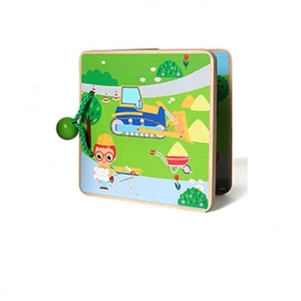 Premier livre Montessori bébé bois Métiers Maroc