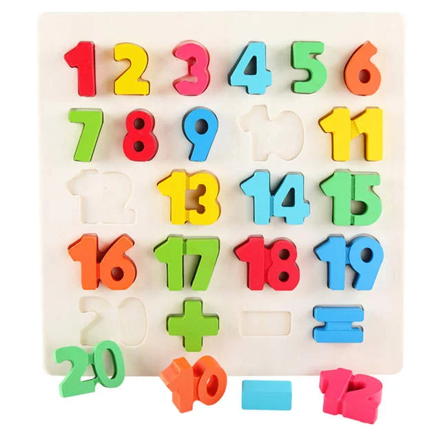 Puzzle chiffres en bois 1 à 20