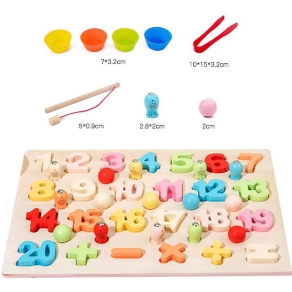 Plateau Montessori mathématiques et perles – Jeu éducatif de tri et motricité fine pour enfants au Maroc
