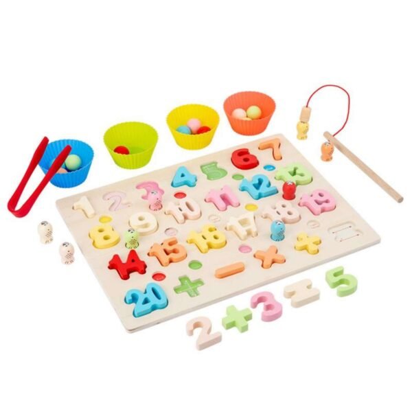 Plateau Montessori avec perles pour apprendre les mathématiques et développer la motricité fine. Livraison rapide au Maroc : Casablanca, Rabat, Marrakech…