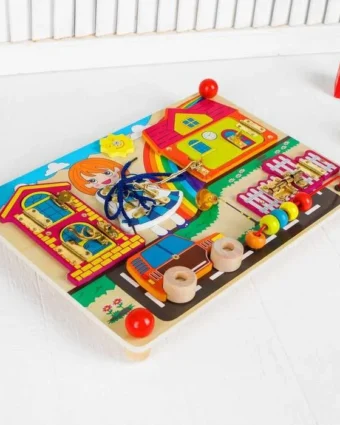 Plateau motricité et serrures Montessori 2