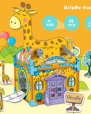 Puzzle 3D Giraffe House