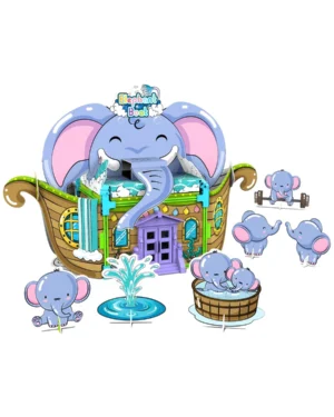 Puzzle 3D Elephant Boat