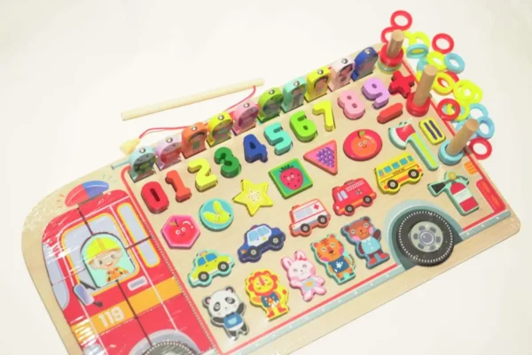 Puzzle Pompier multi-activité Montessori