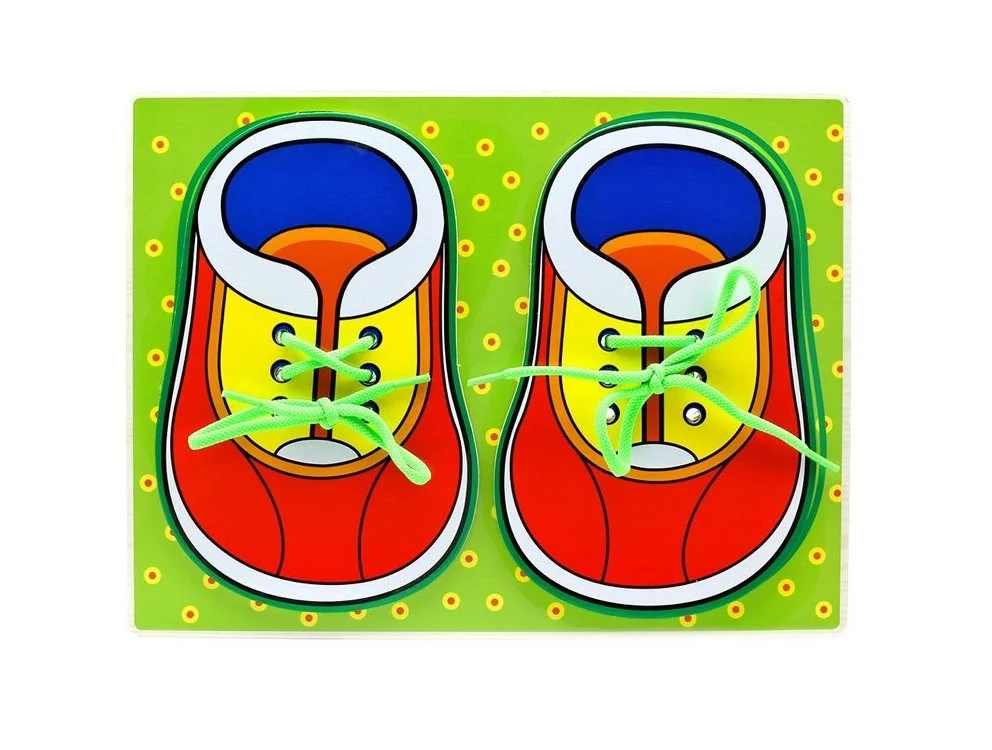 Planche d'habillage lacets - vie pratique Montessori