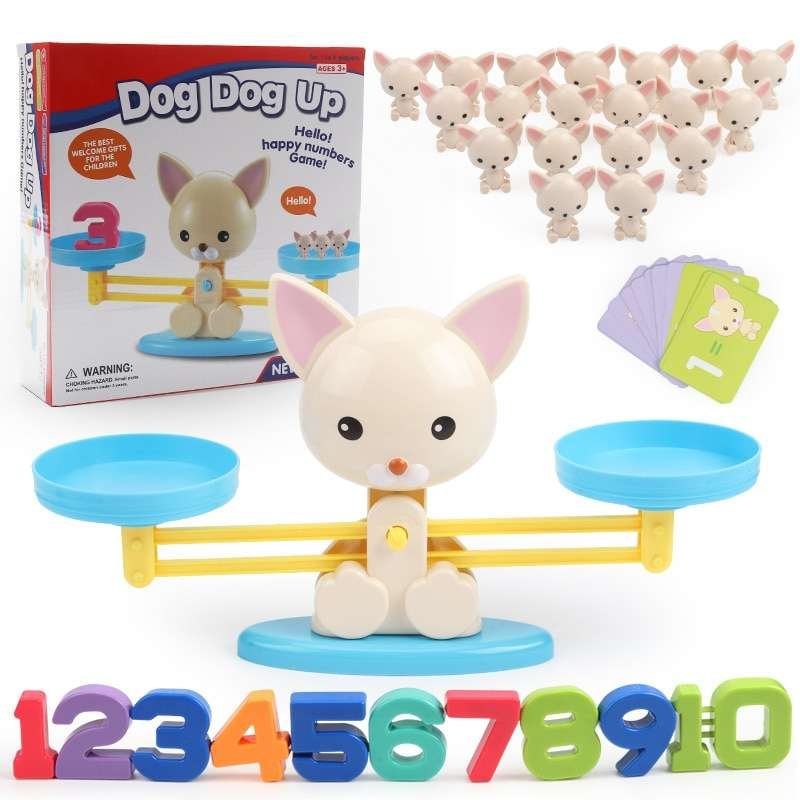 Balance Numérique Montessori Pour Enfants - Jeu Éducatif Mathématiques 37cm