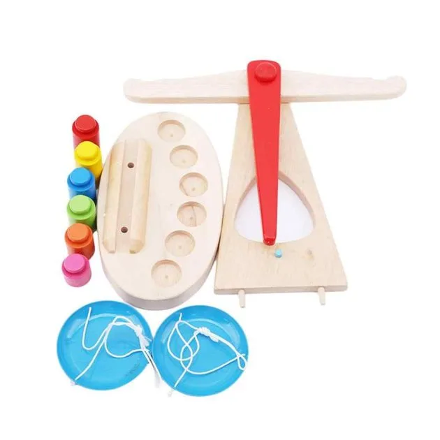 Balance Montessori en bois à pointeur – Image 4