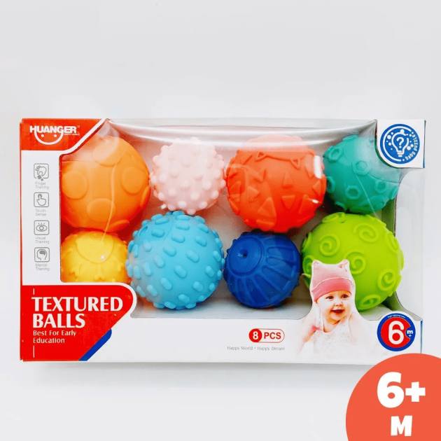 Balles sensorielles anti-stress Montessori – 8 pièces – Magasin de jouets  et jeux éducatifs en ligne