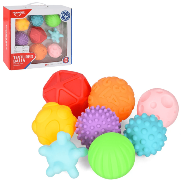 Balles sensorielles Montessori bébé – 6 mois + – Magasin de jouets et jeux  éducatifs en ligne