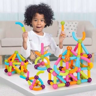 Blocs de construction magnétiques pour jouets Pour les enfants 64 PCS –  moroccobreezes