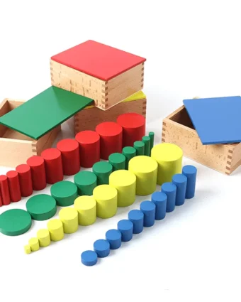 Cylindres de couleur Montessori