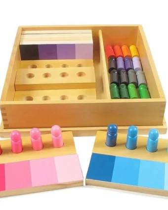 boite de tri des dégradés de couleur- développer le sens de la vue