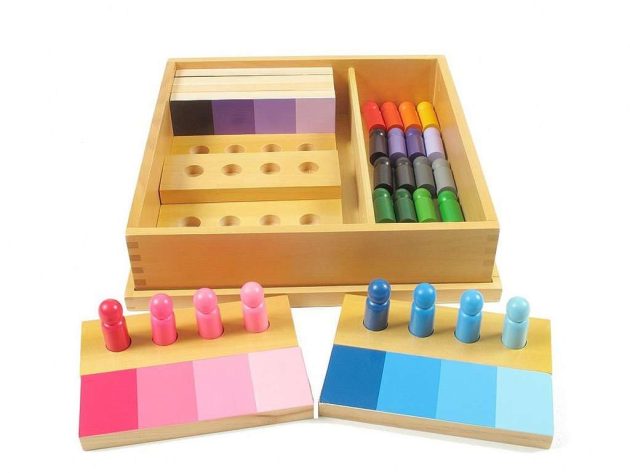 boite de tri des dégradés de couleur- développer le sens de la vue –  Magasin de jouets et jeux éducatifs en ligne