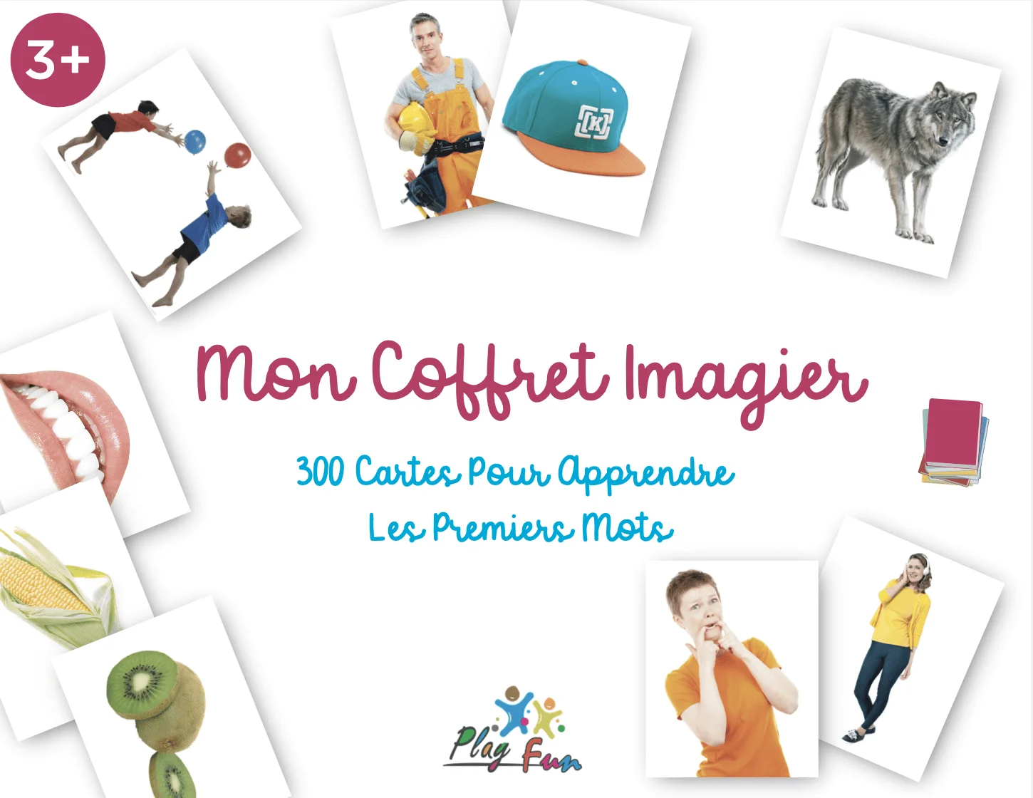 Mon Coffret Imagier 300 cartes pour apprendre les premiers mots