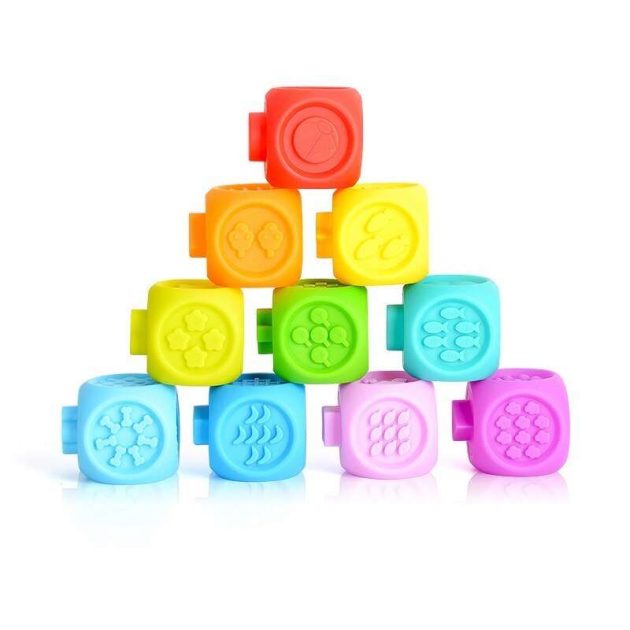 Cubes sensoriels Montessori bébé non toxique – 10 pièces - Magasin de jouets  et jeux éducatifs en ligne