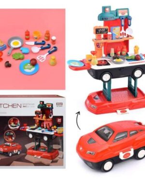 Cuisine du petit Chef et Voiture de course 2 en 1 – Jouet éducatif Maroc