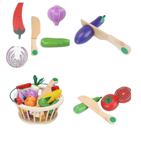 Découpe légumes magnétique avec panier – Image 2