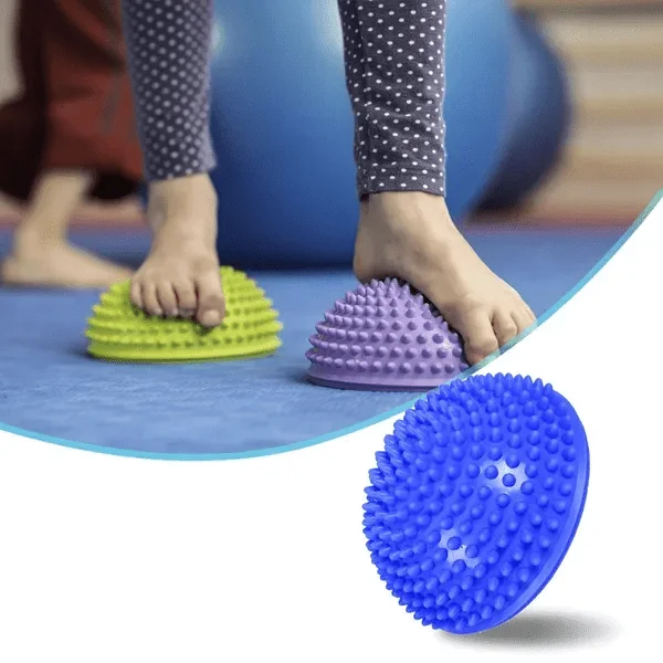 Dome d'équilibre à picots parcours psychomotricité pour enfant - Lot de 2