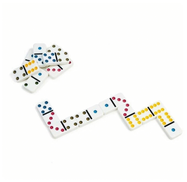 Jeu de dominos classique en bois pour enfants – Jouet éducatif Maroc