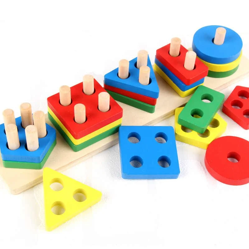 Jeu des formes géométriques à empiler