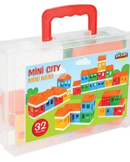 Jeu de construction ville en miniature - 32 pièces