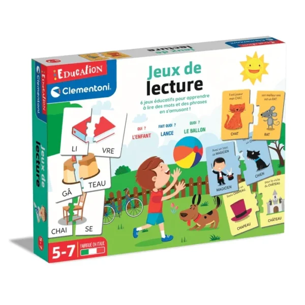 Jeu d’apprentissage de la lecture pour enfants – Stimule lecture, concentration et motricité fine, jouet éducatif disponible au Maroc