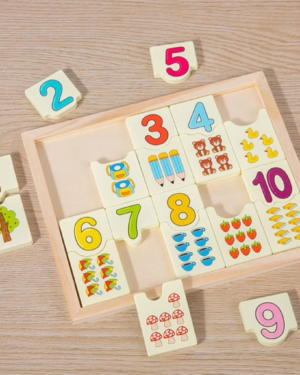 Jeu Montessori en bois pour apprentissage des mathématiques et du comptage pour enfants