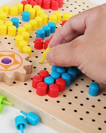 Plateau Montessori de Pavage Mosaïque Pixel