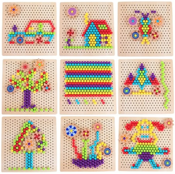 Plateau Montessori de Pavage Mosaïque Pixel – Image 4