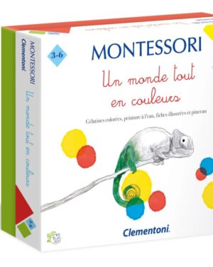 Jeu Montessori J’apprends les couleurs pour enfants, favorisant apprentissage ludique et développement sensoriel au Maroc.