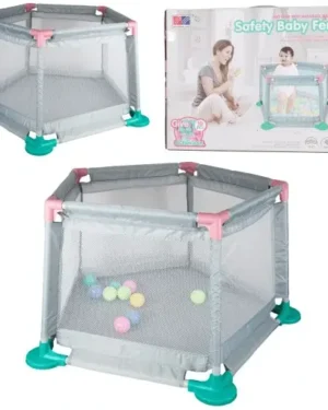 Parc de sécurité pour bébé avec 10 balles pour stimuler motricité, éveil et amusement des enfants au Maroc sur Playfun.ma