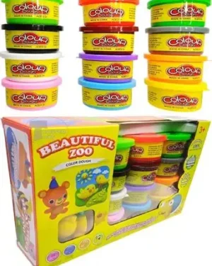 12 pots de pâte à modeler pour développer créativité, motricité fine et imagination des enfants au Maroc