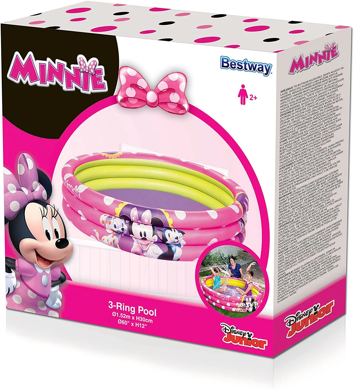Piscine gonflable Minnie pour bébés et enfants