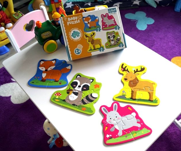 Puzzle pour bébé – animaux de la forêt – Magasin de jouets et jeux éducatifs  en ligne