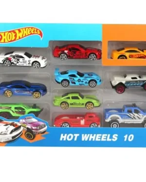 Set de 10 voitures de course pour enfants pour développer imagination et créativité, disponible au Maroc sur Playfun.ma