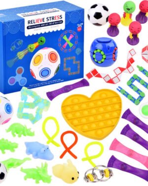 Set de 30 fidget toys sensoriels antistress pour enfants et adultes