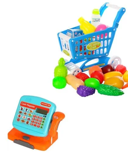 Jeu supermarché cadi et caisse