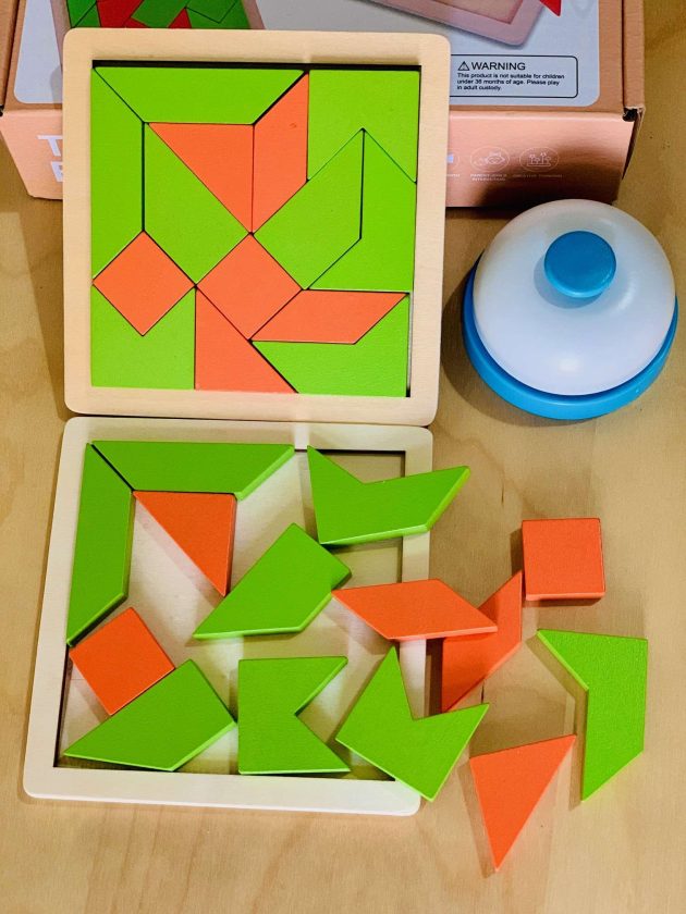 Jeu éducatif Puzzle en bois Formes géométriques logique