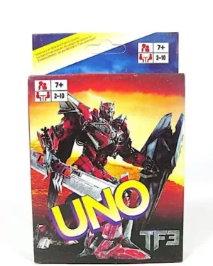 Jeu de cartes Uno Transformers 3 pour développer stratégie, réflexion et amusement des enfants au Maroc sur Playfun.ma