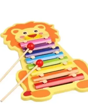 Xylophone en bois Lion – Jouet musical Montessori pour enfants au Maroc