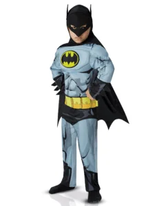Déguisement Batman Musclé Gris pour garçon – Costume super-héros DC Comics avec effet musclé, idéal pour Halloween, anniversaire et jeux de rôle. Disponible au Maroc sur Playfun.ma